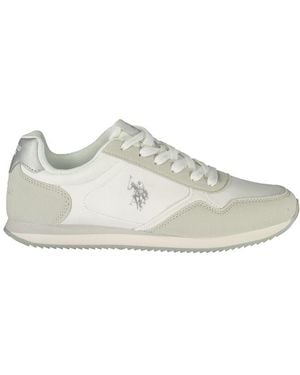 U.S. POLO ASSN. White Polyurethane 's Sneaker - Multicolor
