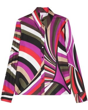 PUCCI Printed Silk Shirt - Pink