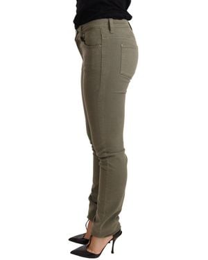 Ermanno Scervino Low Waist Skinny Slim Trouser Cotton Jeans - Black