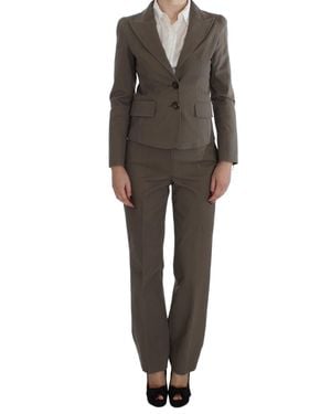 Bencivenga Wool Cotton Suit - Black