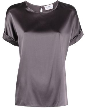 Snobby Sheep Silk Crewneck Shirt - Purple
