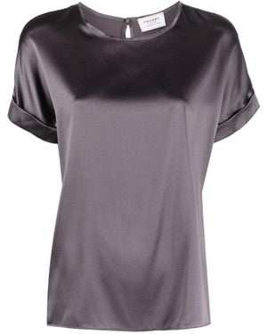 Snobby Sheep Silk Crewneck Shirt - Purple