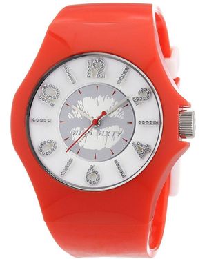 Miss Sixty Red Rubber Watch