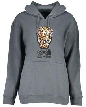 Roberto Cavalli Grigio Polyester Sweatshirt - Gray
