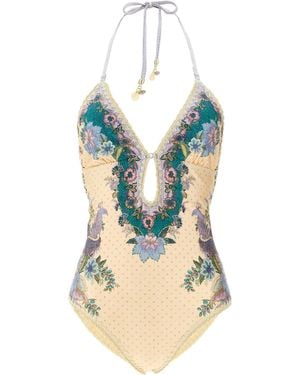 Zimmermann Polyamide One-Piece Swimsuit - Blue