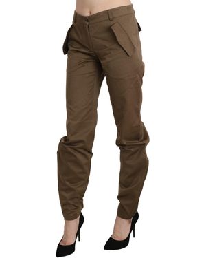 Ermanno Scervino Chic Mid Waist Straight Trouser - Black