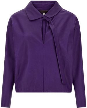 Stouls Graziela Blouse Lamb Leather (Ovis Aries) Shirt - Purple