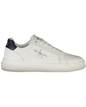 Calvin Klein Bianco Leather Sneaker - White
