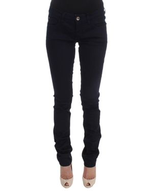 CoSTUME NATIONAL Cotton Blend Slim Fit Jeans - Black