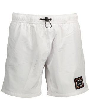 KARL LAGERFELD Bianco Polyester Men's Swim Boxer - Gray