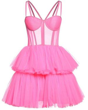 19:13 Dresscode Tulle Mini Dress - Pink