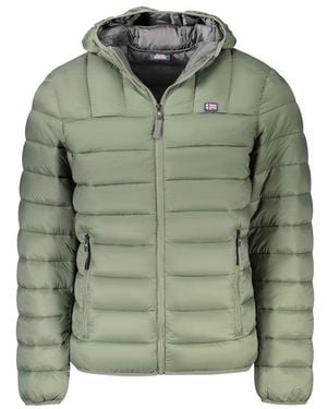 Norway 1963 Puffer Hooded Zip Jacket - Green