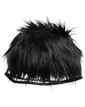 Dolce & Gabbana Faux Fur Bucket Hat - Black