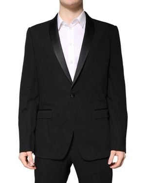 Dolce & Gabbana Wool Single Breasted 2 Piece Suit - Black