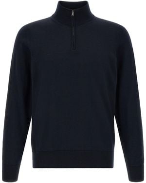 BOSS Virgin Wool Cardigan - Blue