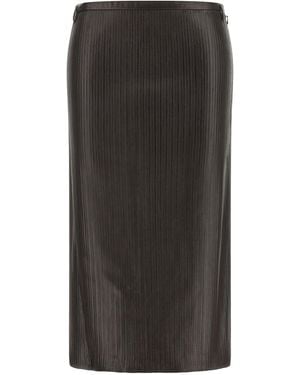 Tom Ford 3D Ribbed Skirt - Black