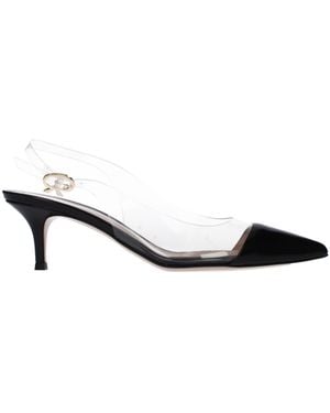 Gianvito Rossi Plexiglass Mid Heel Pumps - Black