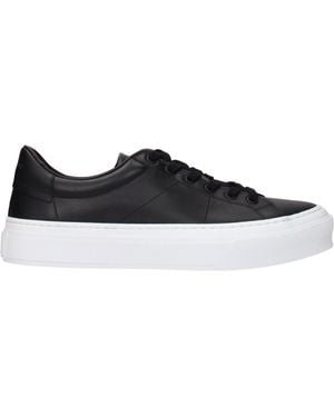 Givenchy Leather Low Top Sneakers - Black