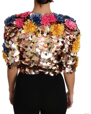 Dolce & Gabbana Sequinned Bolero Jacket - Multicolour