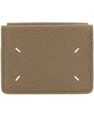 Maison Margiela 'Four Stitches' Compact Wallet - Brown