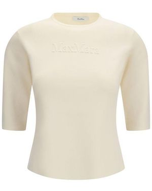 Max Mara Pure Viscose T-Shirt - White