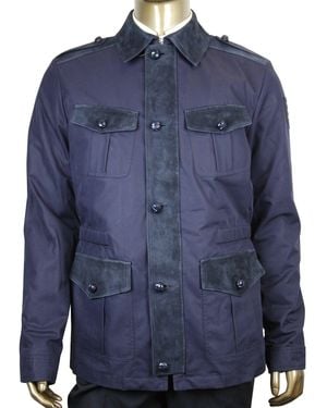 Gucci Washed Gabardine Cotton Polyester Jacket - Blue