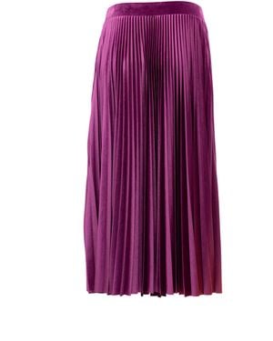 Valentino Garavani Silk Skirt - Purple