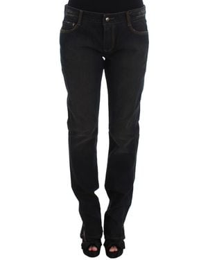 Ermanno Scervino Straight Leg Denim Pants - Black