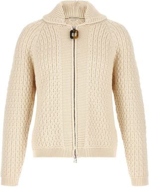 JW Anderson Cotton Cardigan - Natural