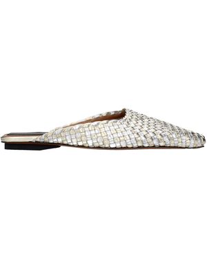 Stella McCartney Leather Slippers - Natural