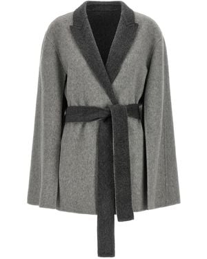 Alberta Ferretti Wool Cardigan - Gray