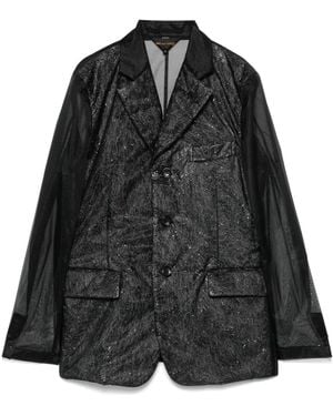 Comme des Garçons Chiffon Blazer Jacket - Black