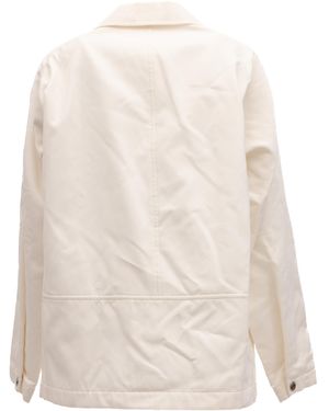 Valentino Garavani Ivory Oversized Shirt Jacket - White