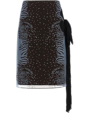 Ferragamo Georgette Skirt - Black