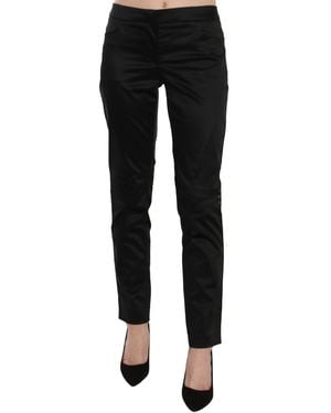 Exte Mid Waist Skinny Dress Formal Pants Pants - Black