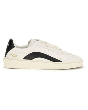 DSquared² Calf Leather Bos Taurus Low Top Sneakers - Natural
