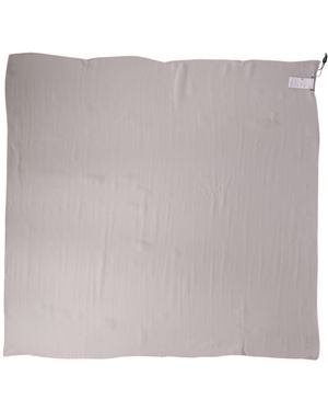 Dolce & Gabbana Light Silk Neck Wrap Foulard 91.5Cm X 88Cm Scarf - Gray