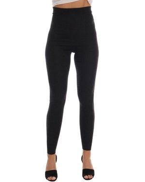 Dolce & Gabbana Elegant Cashmere High Waist Trousers - Black