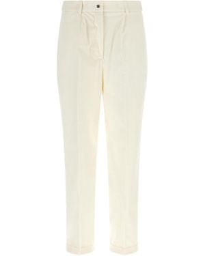 Kiton Cotton Casual Pants - White