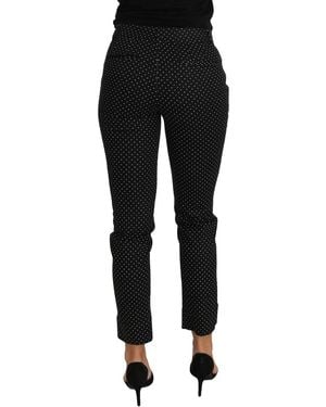 Dolce & Gabbana Trousers Polka Dot Style - Black