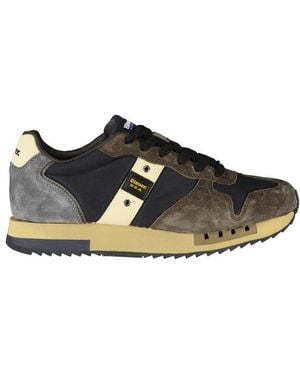 Blauer Blue Polyurethane Men Sneaker - Black