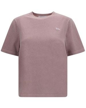 Maison Kitsuné Cotton T-Shirt - Purple