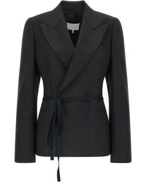 Maison Margiela Wrap Blazer - Black