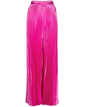 LIDEE Woman High Waisted Wide Leg Pants - Pink