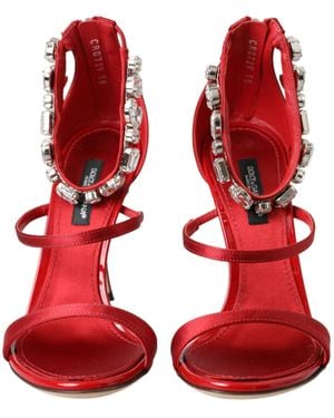 Dolce & Gabbana High Heel Sandals - Red
