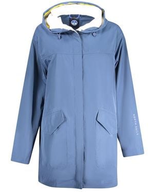 North Sails Blu Polyester Parka - Blue