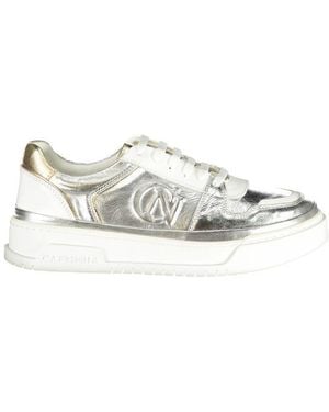 CafeNoir Argento Leather Sneaker - White