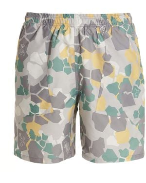 Objects IV Life Printed Beach Shorts Polyethylene Beachwear - Blue