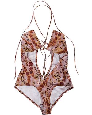 KNWLS Side Lacing Swinsuit - Pink