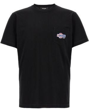 DSquared² Cotton T-Shirt - Black